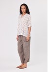 PUGLIA SPRIG SHIRT - choc flowr